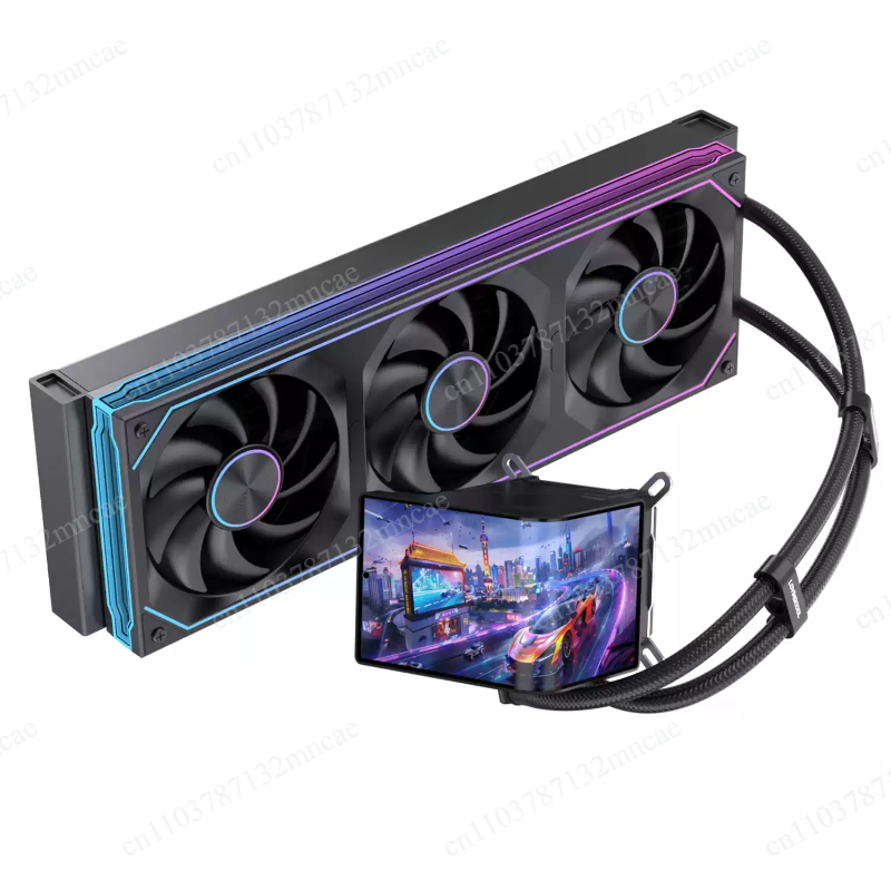 Cpu Fan - 360mm vloeistof-CPU-koeler met 6,67 inch scherm,