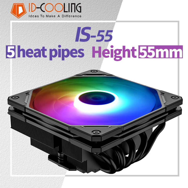 Air Cooler Cpu - ID-COOLING IS-55 5Heatpipe CPU Koeler Down