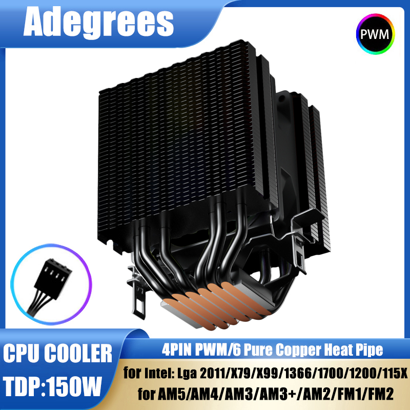 6 warmtepijpen CPU-luchtkoeler - Air Cooler Cpu recensie en prijs