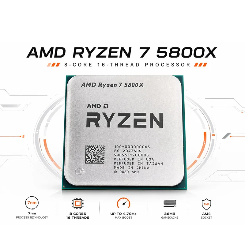 AMD Ryzen 7 5800X Ontgrendelde - Cpu Fan recensie en prijs
